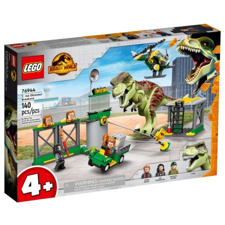 Evadarea Dinozaurului T-Rex Lego Jurassic World, +4 ani, 76944