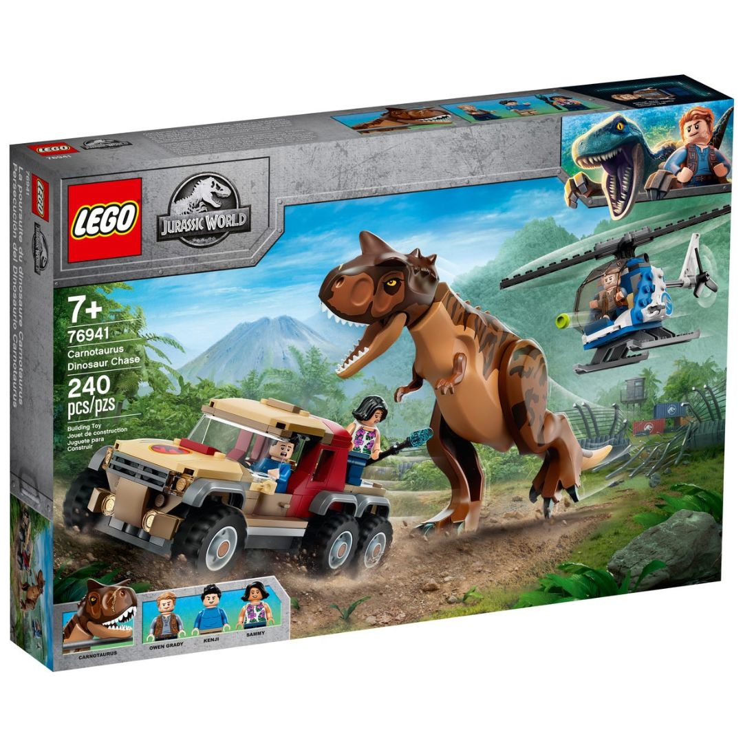 Urmarirea Dinozaurului Carnotaurus Lego Jurassic World, +7 ani, 76941, Lego