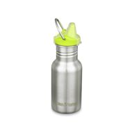 Recipient din otel inoxidabil cu capac Sippy, Narrow, 355 ml, Brushed Stainless, Klean Kanteen