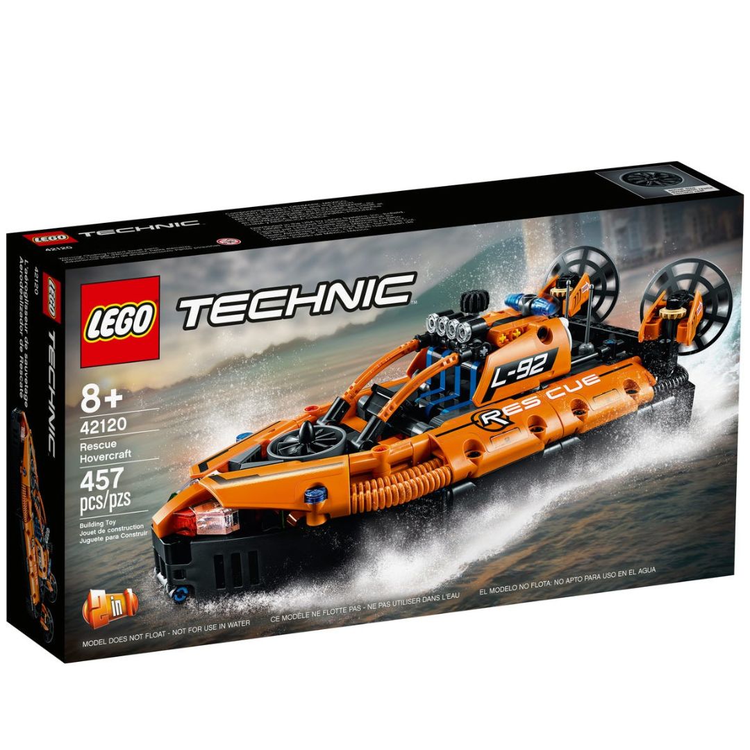 Aeroglisor de salvare Lego Technic, +8 ani, 42120, Lego