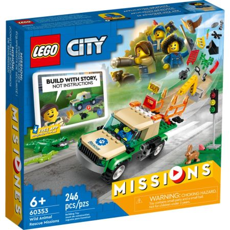 Misiuni de salvare a animalelor salbatice Lego City, +6 ani, 60353