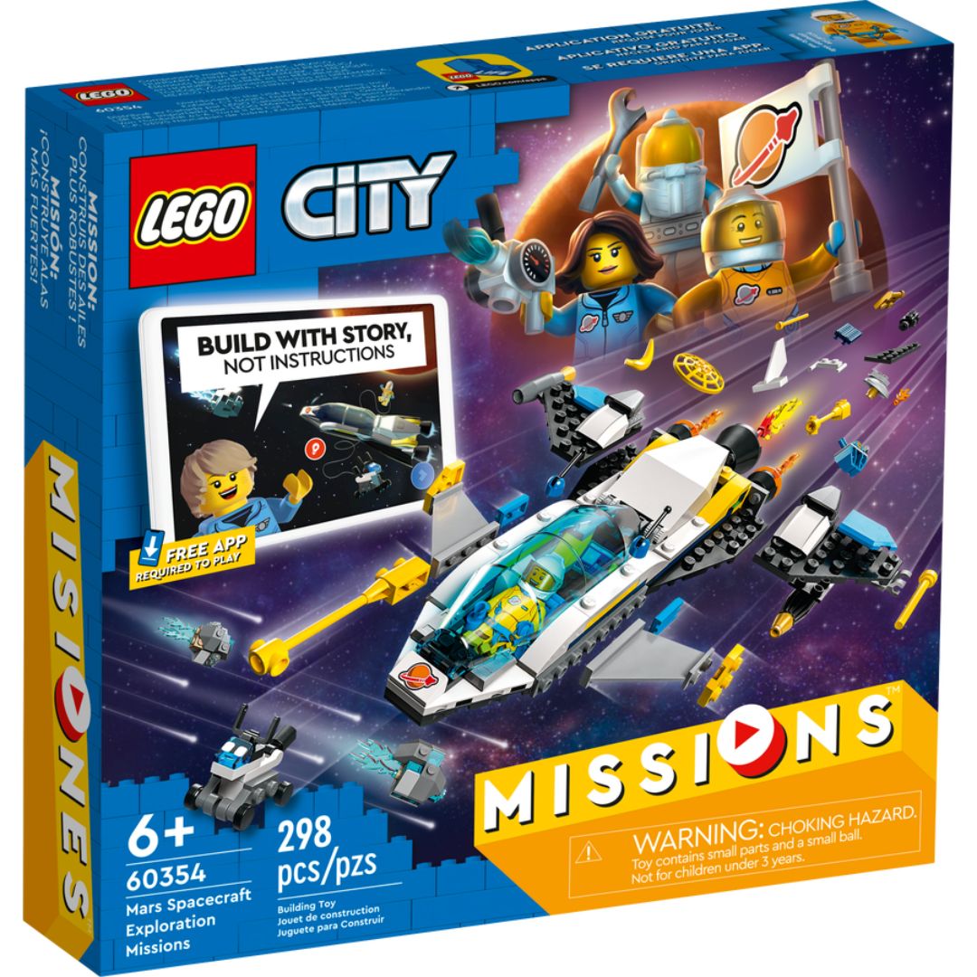 Misiuni de explorare spatiala pe Marte Lego City, +6 ani, 60354, Lego