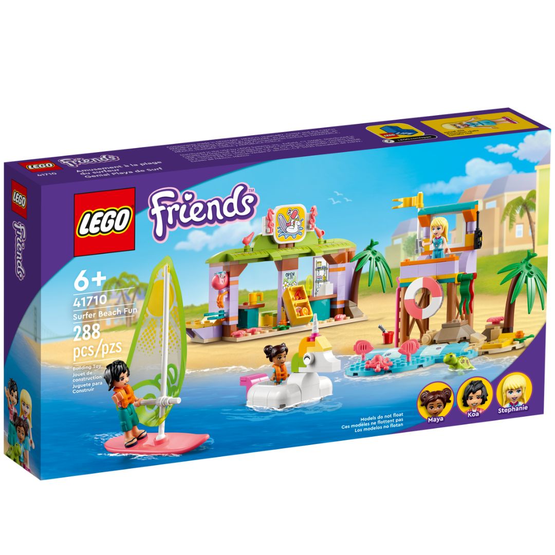 Distractie pe plaja de surf Lego Friends, +6 ani, 41710, Lego