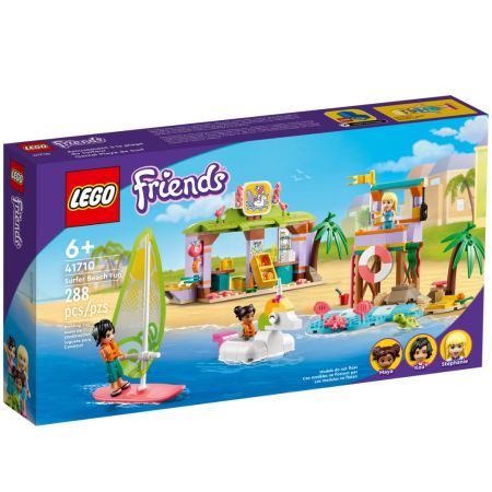 Distractie pe plaja de surf Lego Friends, +6 ani, 41710