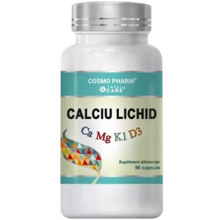 Calciu lichid, 90 capsule