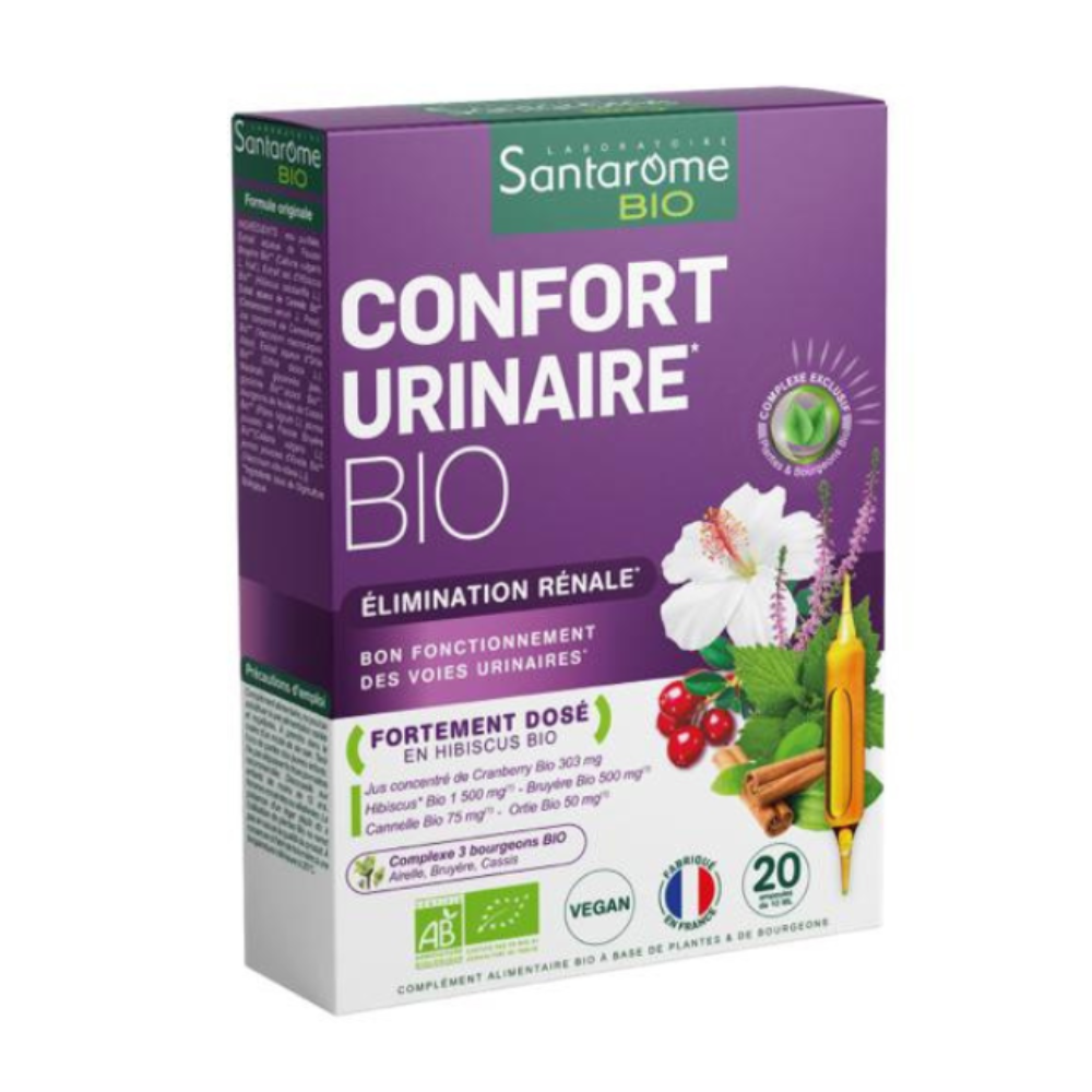 Confort Urinar Bio, 20 fiole X 10 ml, Santarome Nature