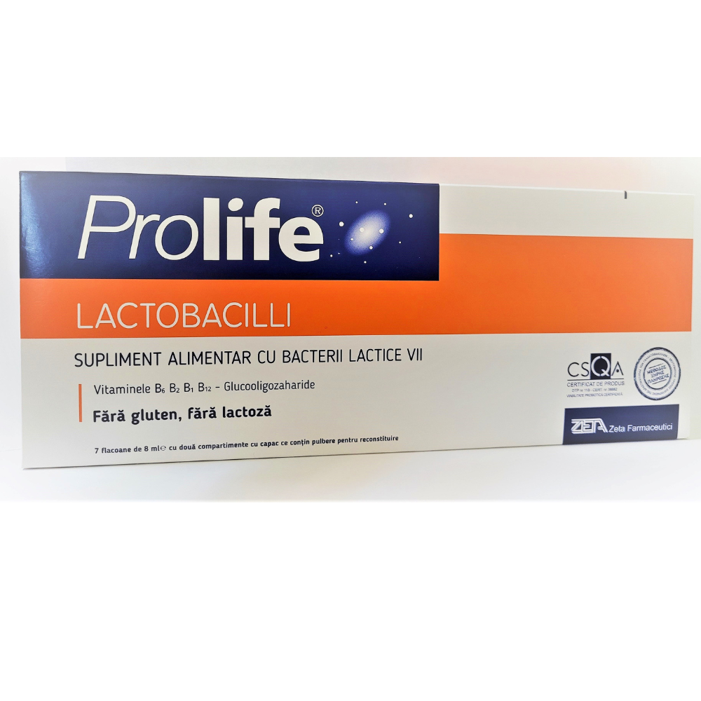 Prolife Lactobacili, 7 flacoane x 8 ml, Zeta Pharmaceutici