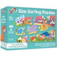 Set 6 Puzzle animalute jucause, 3 piese, Galt