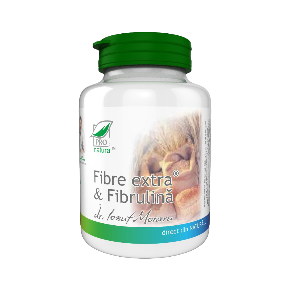 Fibre Extract si Fibrulina, 200 capsule, Pro Natura