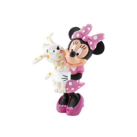 figurina minnie with puppy bullyland