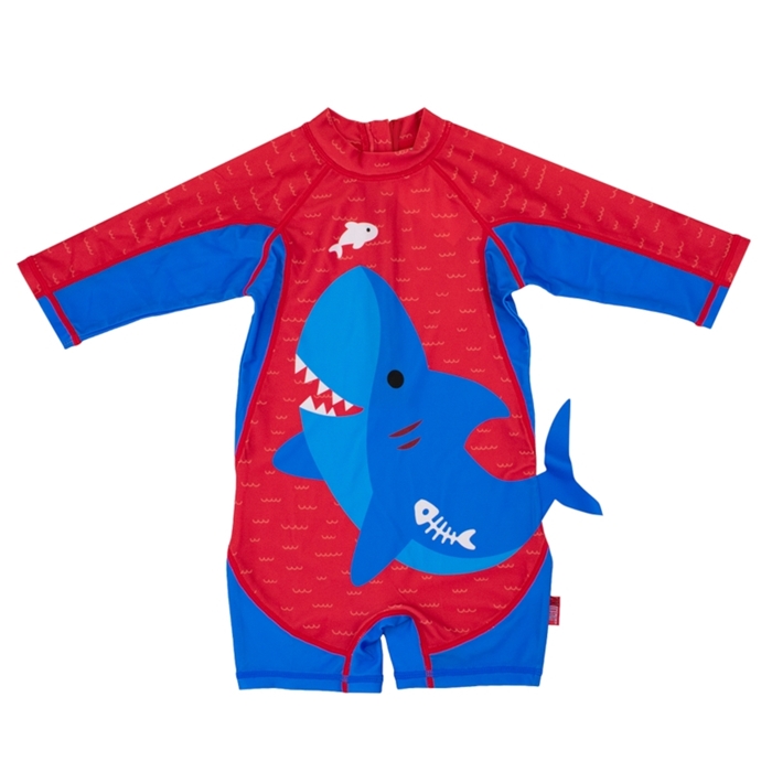 Costum de baie pentru Baieti, 1-2 ani, Shark, Zoocchini
