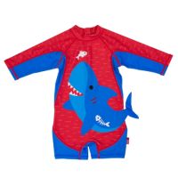 Costum de baie pentru Baieti, 1-2 ani, Shark, Zoocchini