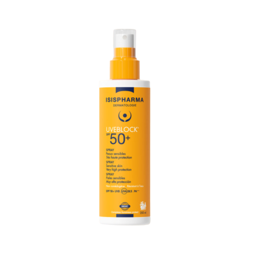 Spray cu protectie solara SPF50+ UVEBlock, 200 ml, Isis Pharma