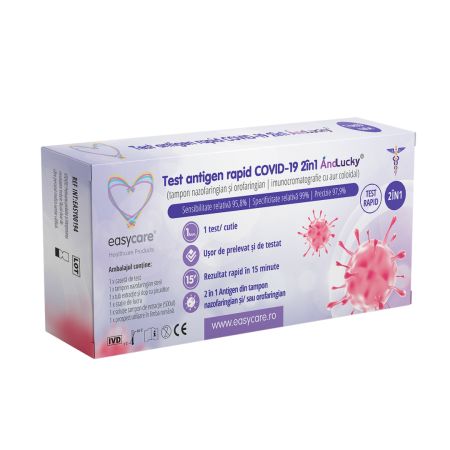 Test antigen rapid 2in1 (cu tampon nazofaringian) COVID-19 Ag