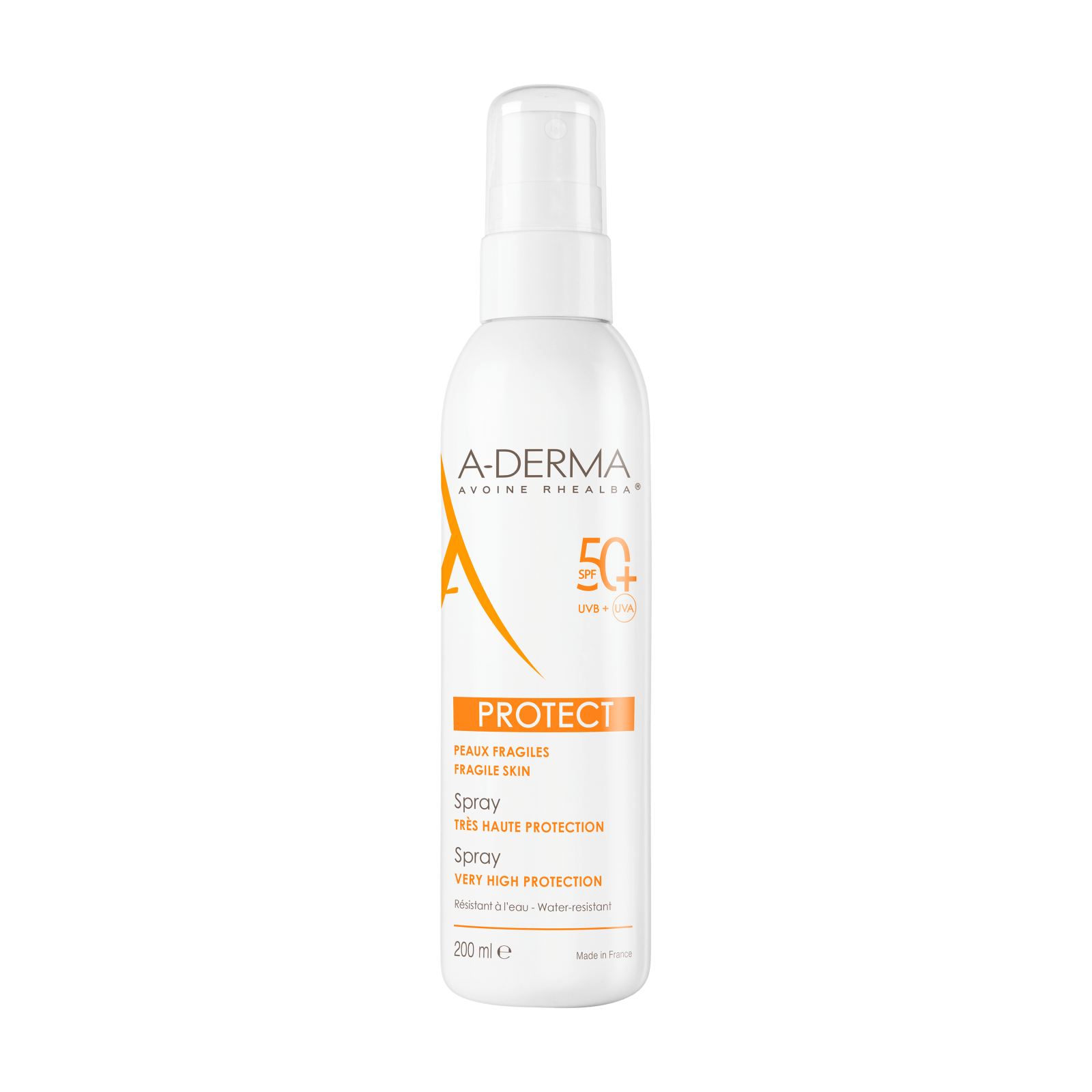 Spray pentru piele sensibila SPF50+ Protect, 200 ml, A-Derma