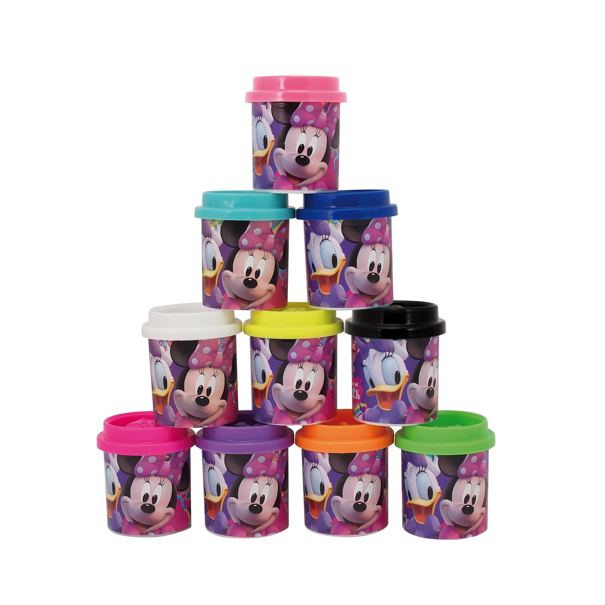 Set 10 cutii cu plastilina, Minnie, Disney Junior