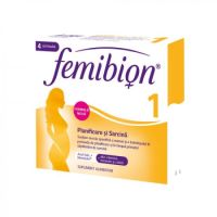  Femibion 1 planificare si sarcina, 28 comprimate filmate, Merck