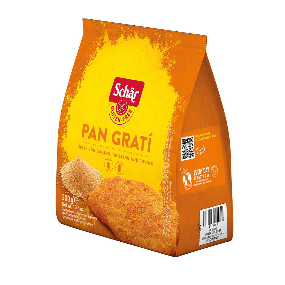 Pesmet fara gluten Pan Grati, 300 gr, Schar