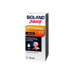 Bioland Junior vitamina D3 solutie, 10 ml, Biofarm