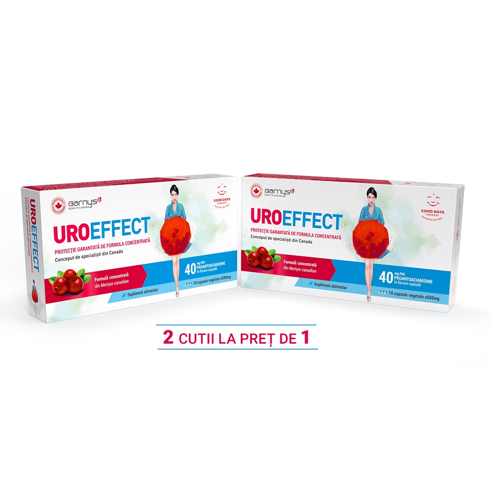 Pachet UroEffect, 10 + 10 capsule (2 la pret de 1), Good Days Therapy