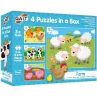 Set 4 puzzle-uri Animale de la ferma, Galt