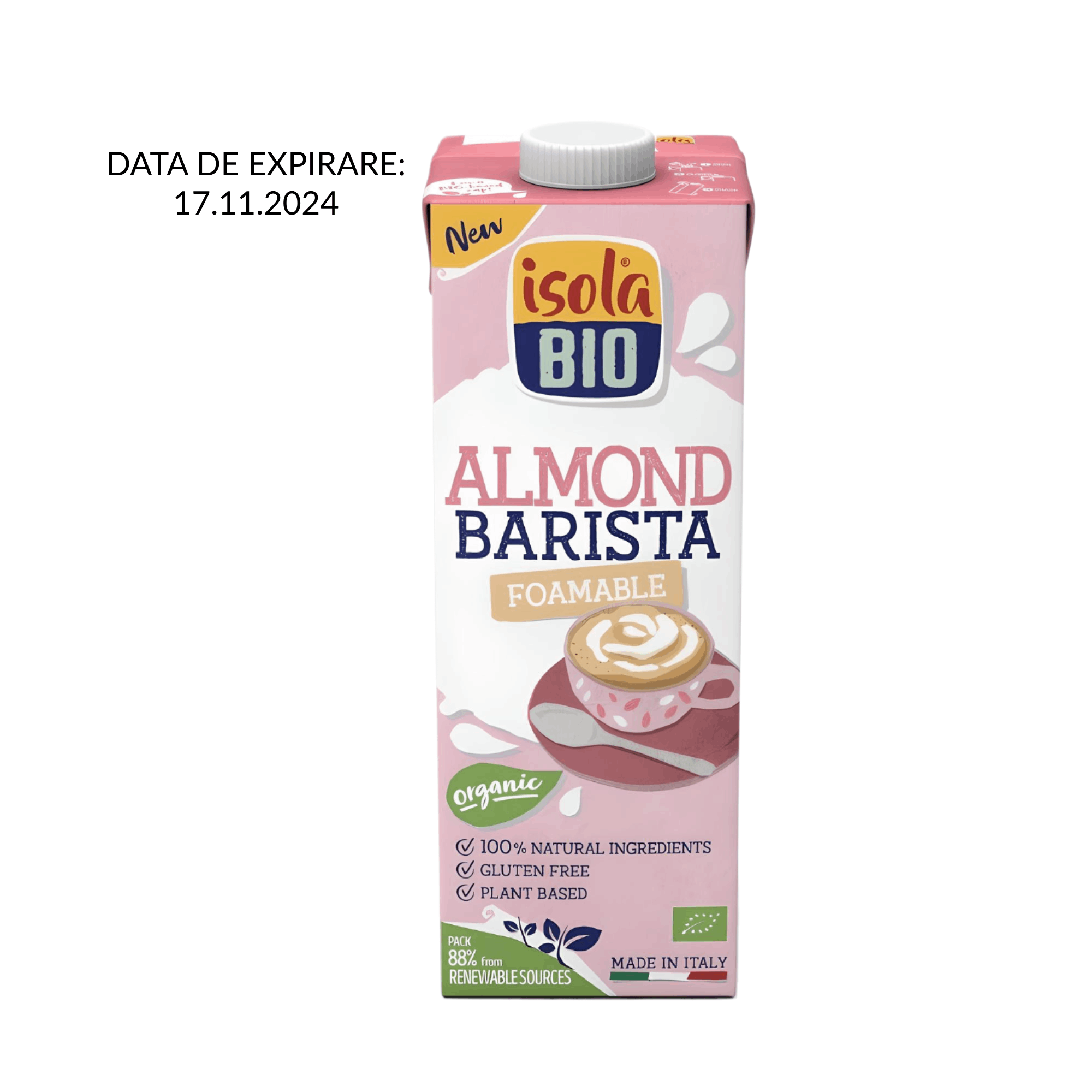 Bautura bio din Migdale Barista, 1 L, Isola Bio