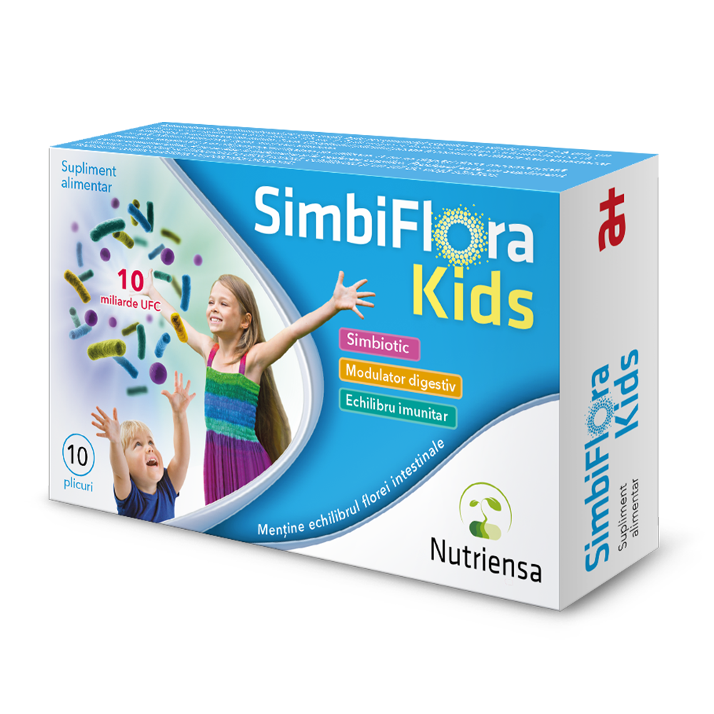 SimbiFlora Kids Nutriensa, 10 plicuri, Antibiotice SA