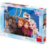 Puzzle Frozen Selfie, 4-8 ani, 24 piese, Dino Toys