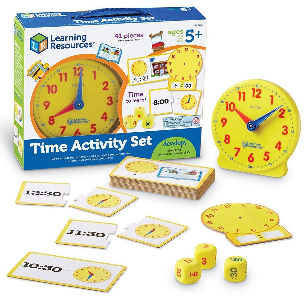 Joc educativ Invatam ceasul, +5 ani, Learning Resources