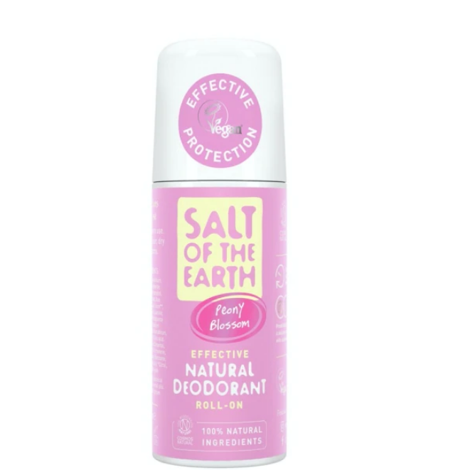 Deodorant roll-on cu floare de bujor, 75 ml, Salt of the Earth