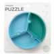 Farfurie puzzle din silicon, Mineral Blue, Minikoioi 520919