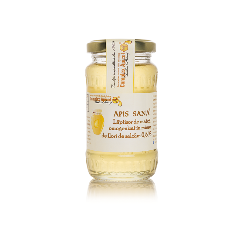 Laptisor de matca omogenizat in miere de flori de salcam, 250g, Complex Apicol