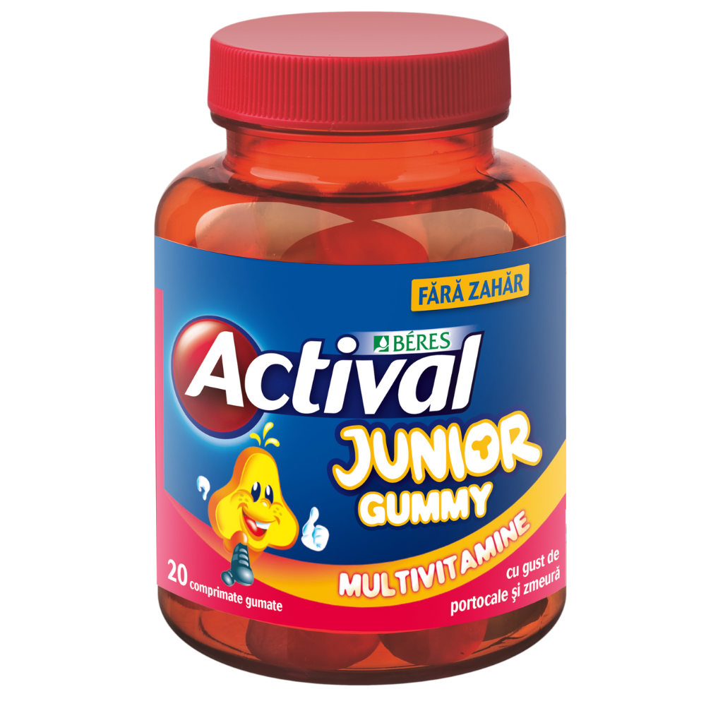 Actival Junior Gummy, 20 comprimate gumate, Beres