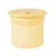 Cana cu pai si recipient din silicon pentru gustari Sip Snack, Mellow Yellow, Minikoioi 521252