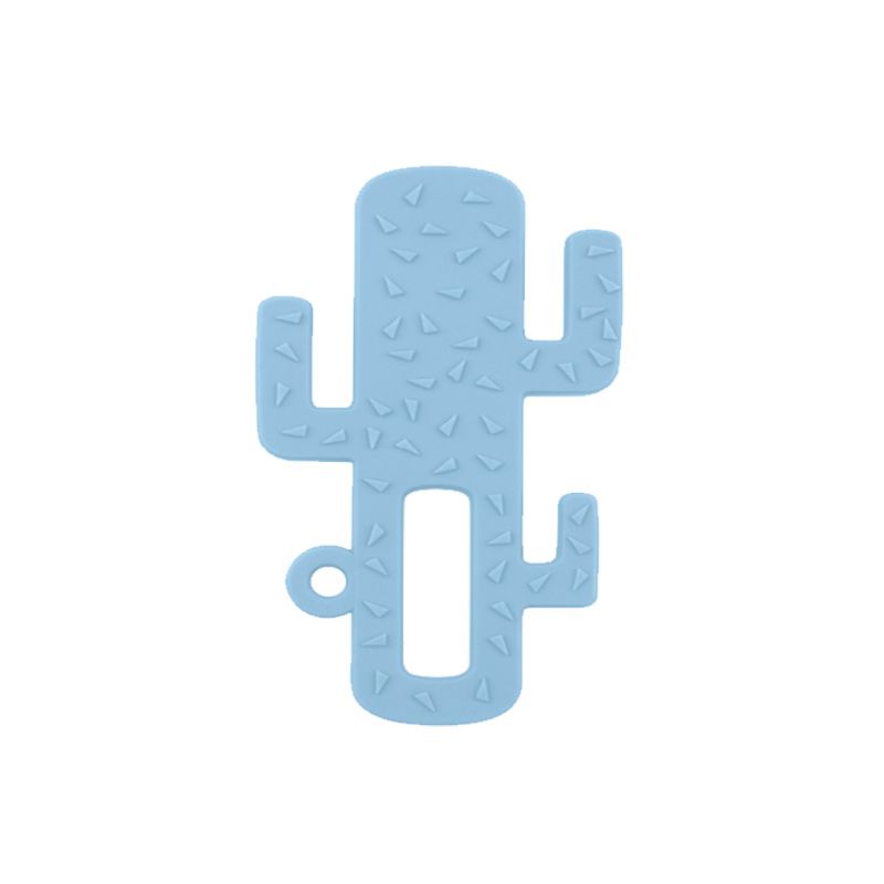 Inel gingival din silicon, model cactus, Mineral Blue, Minikoioi