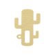Inel gingival din silicon, model cactus, Mellow Yellow, Minikoioi 521389