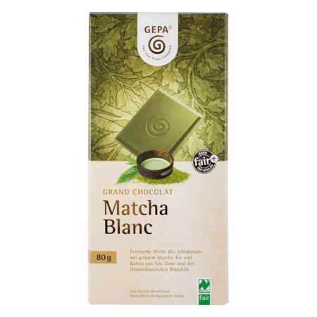 Ciocolata alba Bio Matcha Blanc