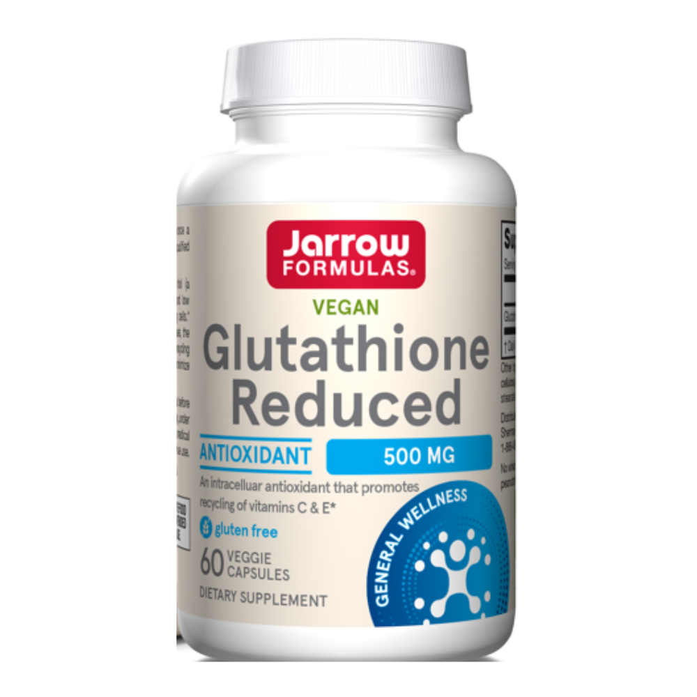 Glutathione Reduced, 500mg, 60 capsule vegetale, Jarow Formulas