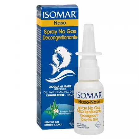 Spray nazal decongestionant cu eucalipt si menta, 30 ml, Isomar