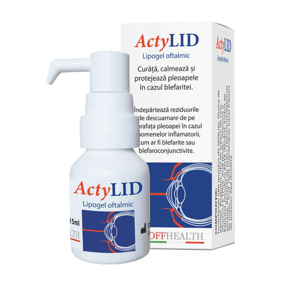 Lipogel oftalmic Actylid, 15 ml, Offhealth