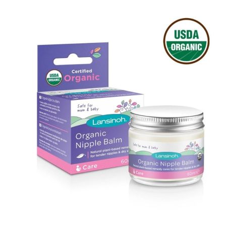 Balsam organic pentru mameloane, 60 ml