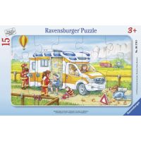 Puzzle tip rama Ambulanta, 15 piese, Ravensburger