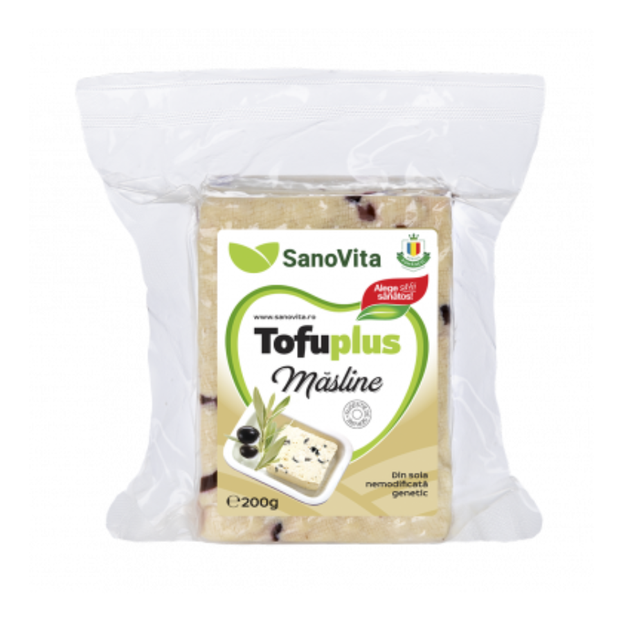 Tofu Plus cu Masline Sterilizat, 200 g, Sanovita