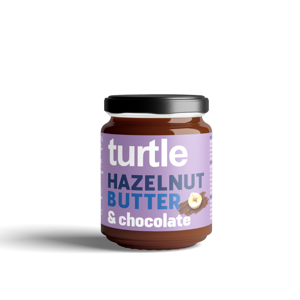 Crema de alune padure cu ciocolata Bio, 200 gr, Turtle