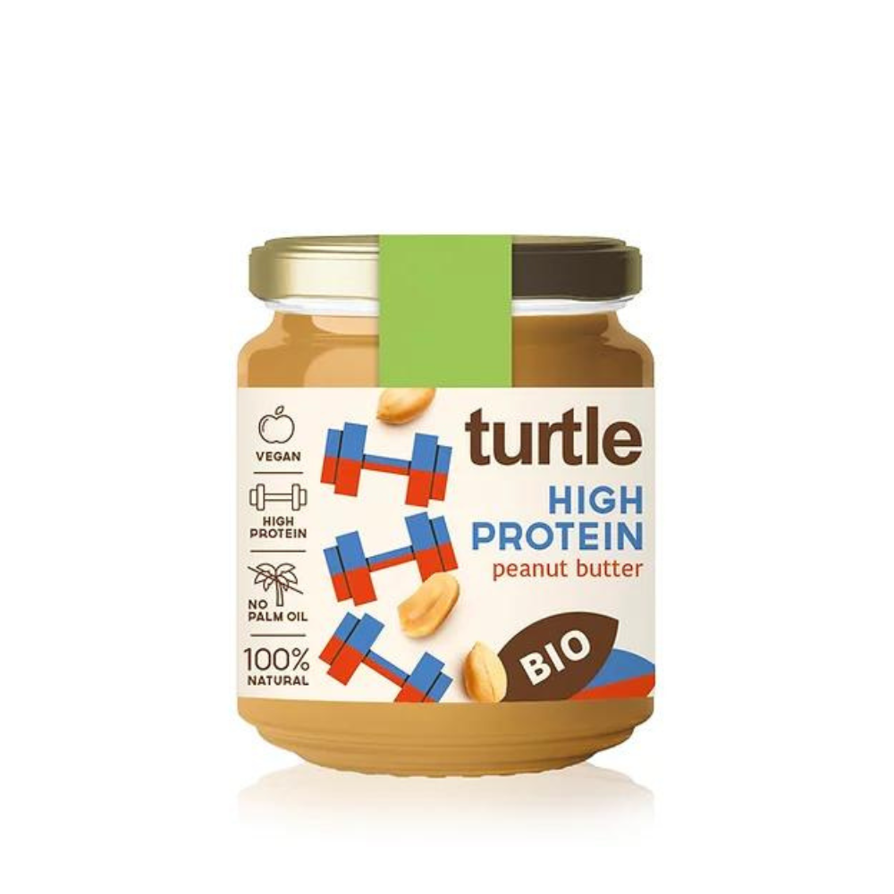 Crema de arahide Bio cu proteine vegetale, 200 gr, Turtle