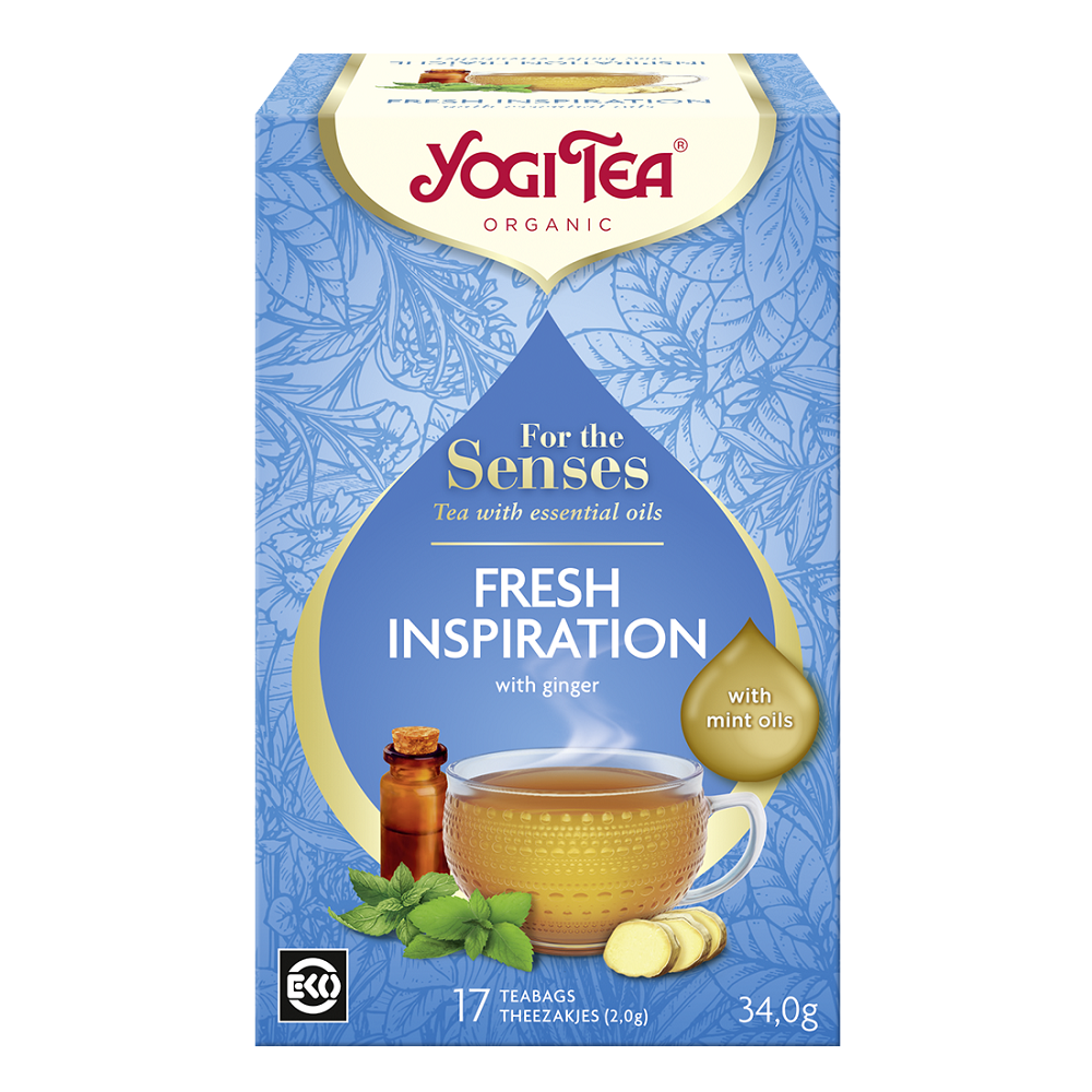 Ceai ecologic cu uleiuri esentiale For the Senses, 17 plicuri, Yogi Tea