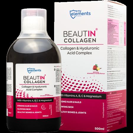 Acid Hialuronic cu capsuni si vanilie Beautin Collagen