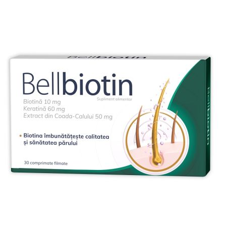Bellbiotina supliment cu Biotina si Keratina