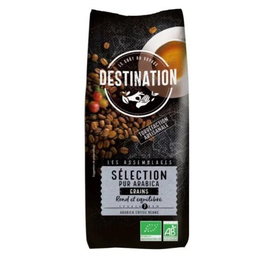 Cafea bio boabe Selection Pur Arabica, 250 g, Destination