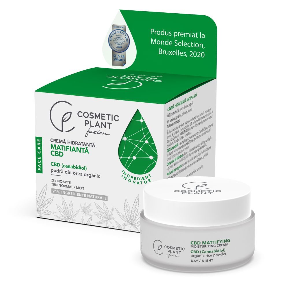 Crema hidratanta matifianta Face Care, 50 ml, Cosmetic Plant